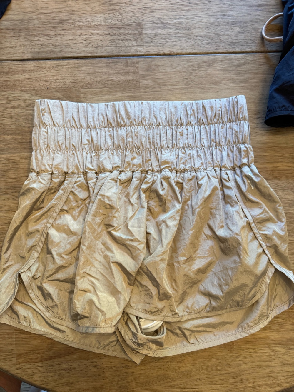 FP Movement by Free People Cream High-Waist Athletic Shorts